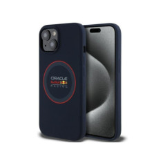 RED BULL case for IPHONE 14 compatible with MagSafe RBHMP14S24SIILVR (Silicone red Ring) navy