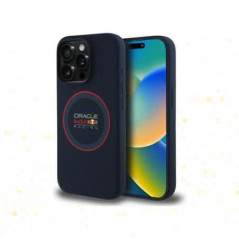 RED BULL case for IPHONE 15 Pro Max compatible with MagSafe RBHMP15X24SIILVR (Silicone red Ring) navy