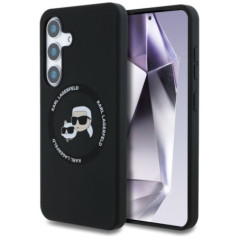 KARL LAGERFELD case for SAMSUNG S25 Plus KLHMS25MSKCHTCK (Magnetic Silicone Double Heads) black