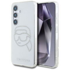 KARL LAGERFELD case for SAMSUNG S25 KLHCS25SHKHDCELT (IML Rhinestones K Head) transparent