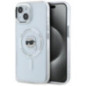 KARL LAGERFELD case for IPHONE 15 compatible with MagSafe KLHMP15SHLSKIH (IML Metal K Head) white