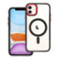COLOR EDGE MAG COVER case compatible with MagSafe for IPHONE 11 black red
