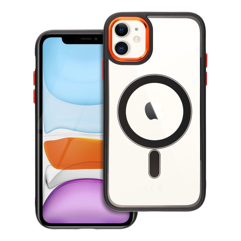 COLOR EDGE MAG COVER case compatible with MagSafe for IPHONE 11 black gold COLOR EDGE MAG COVER case compatible with MagSafe for IPHONE 11 black gold