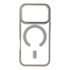 COLOR EDGE MAG COVER case compatible with MagSafe for IPHONE 17 Pro titatnium grey