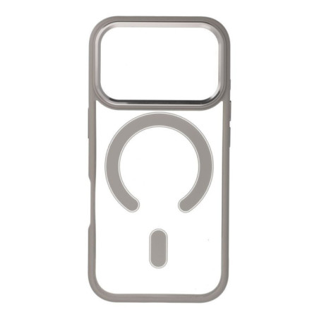 COLOR EDGE MAG COVER case compatible with MagSafe for IPHONE 17 Pro titatnium grey