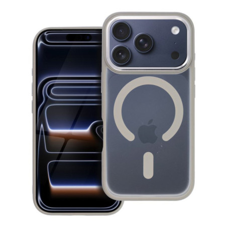 MATTE MAG COVER case compatible with MagSafe for IPHONE 17 Pro titanium