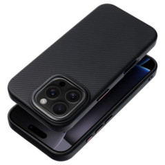 Carbon Elite Mag Cover compatible with MagSafe for IPHONE 16e (SE 4 2025) black