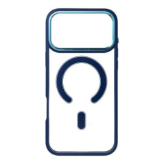 COLOR EDGE MAG COVER case compatible with MagSafe for IPHONE 17 Pro Max navy blue