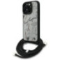 KARL LAGERFELD case for IPHONE 16 PRO KLHCP16LPGGRMPCG compatible with MagSafe (CRSSBY Grained PU W/ Pattern & Logo) grey