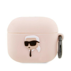 KARL LAGERFELD case for APPLE Airpods Pro KLAPRUNIKP (3D Sil NFT Karl) pink