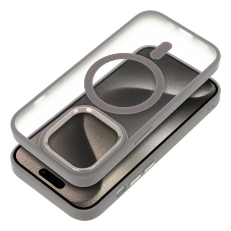 MATTE MAG COVER case compatible with MagSafe for IPHONE 15 Pro Max titanium