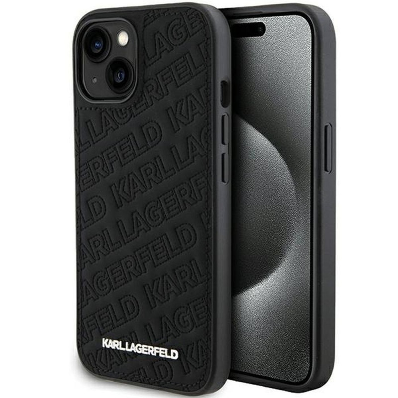 KARL LAGERFELD case for IPHONE 15 KLHCP15SPQKPMK (Quilted Pattern) black KARL LAGERFELD case for IPHONE 15 KLHCP15SPQKPMK (Quilted Pattern) black