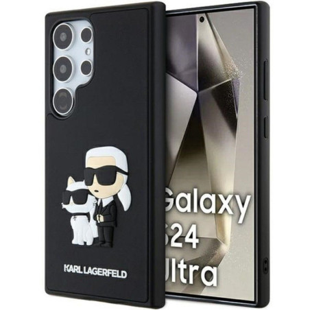 KARL LAGERFELD case for SAMSUNG S24 Ultra KLHCS24L3DRKCNK (3D RUBBER KC NFT) black