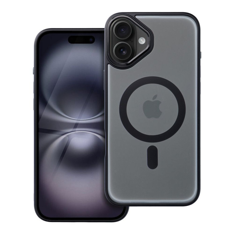 MATTE MAG COVER case compatible with MagSafe for IPHONE 16 Plus black MATTE MAG COVER case compatible with MagSafe for IPHONE 16 Plus black