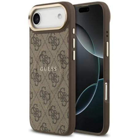 GUESS case for IPHONE 17 Air compatible with MagSafe GUHMP17MP4MSEGCW (PU 4G W/ Classic) brown