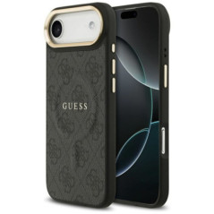 GUESS case for IPHONE 17 Air compatible with MagSafe GUHMP17MP4MSEGCK (PU 4G W/ Classic) black