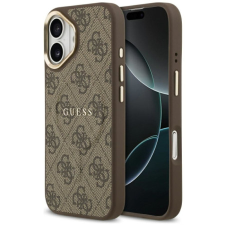 GUESS case for IPHONE 17 compatible with MagSafe GUHMP17SP4MSEGCW (PU 4G W/ Classic) brown