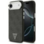 GUESS case for IPHONE 17 Air compatible with MagSafe GUHMP17MP4TSRCMK (PU 4G W/Triangle Logo SL) black