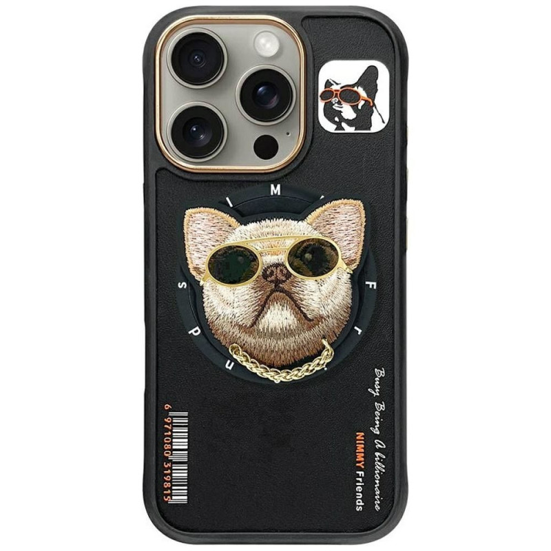 NIMMY case GLASSES COOL DOG compatible with MagSafe for IPHONE 16 Pro black NIMMY case GLASSES COOL DOG compatible with MagSafe for IPHONE 16 Pro black