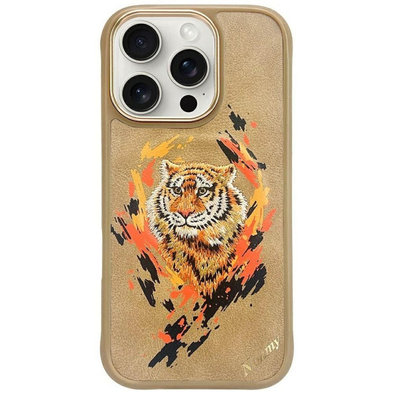 NIMMY case TIGER compatible with MagSafe for IPHONE 16 Pro Max light brown