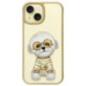 NIMMY case GLASSES COOL DOG for IPHONE 15 khaki