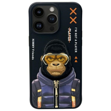 NIMMY case COOL&CUTE 2.0 Monkey for IPHONE 15 Pro black