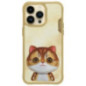 NIMMY case BIG EYED PET 2.0 Cat for IPHONE 15 Pro khaki NIMMY case BIG EYED PET 2.0 Cat for IPHONE 15 Pro khaki