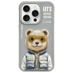 NIMMY case COOL&CUTE 2.0 Bear for IPHONE 15 Pro gray