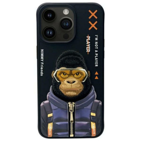 NIMMY case COOL&CUTE 2.0 Monkey for IPHONE 15 Pro Max black