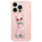 NIMMY case GLASSES COOL CAT for IPHONE 15 Pro Max pink NIMMY case GLASSES COOL CAT for IPHONE 15 Pro Max pink