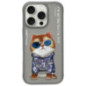 NIMMY case GLASSES COOL CAT for IPHONE 16 Pro Max gray NIMMY case GLASSES COOL CAT for IPHONE 16 Pro Max gray