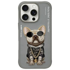 NIMMY case GLASSES COOL DOG for IPHONE 16 Pro Max gray