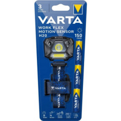 VARTA head flashlight LED Work flex motion sensor H20 150lm 18648 + 3 x batteries R3 (AAA)