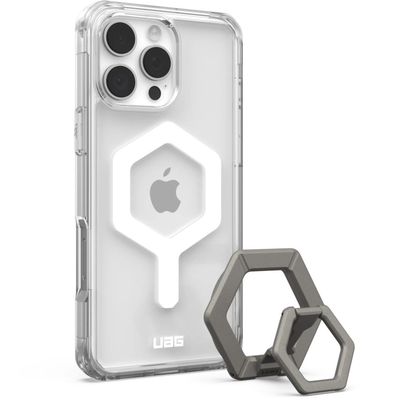 UAG Urban Armor Gear case PLYO compatible with MagSafe and Magnetic Ring Stand for IPHONE 16 Pro Max ice-white / titanium UAG Urban Armor Gear case PLYO compatible with MagSafe and Magnetic Ring Stand for IPHONE 16 Pro Max ice-white / titanium