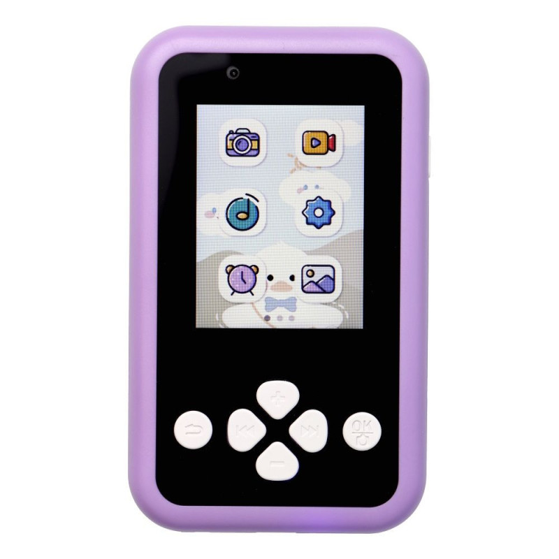 Game console for kids with IPS display 2,4" with buttons KDC-0027A purple