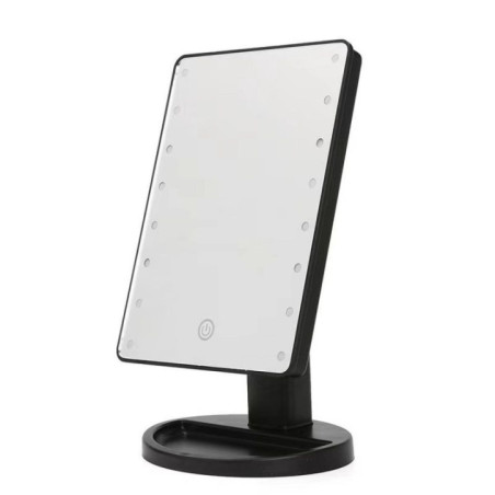 LED lamps vanity mirror black