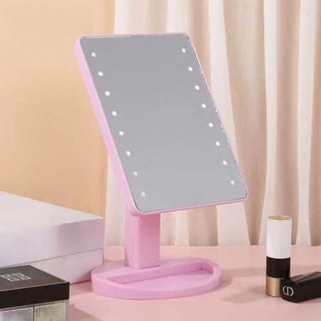 LED lamps vanity mirror pink