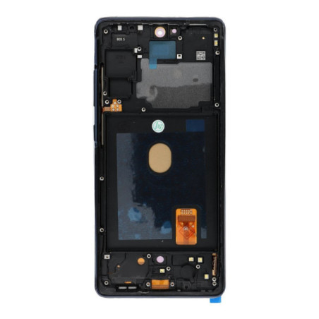 FixCell display LCD SAMSUNG S20 FE OLED with frame dark blue