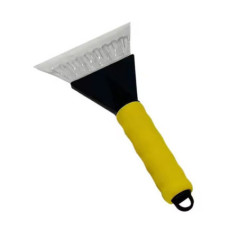 Car snow scraper yellow