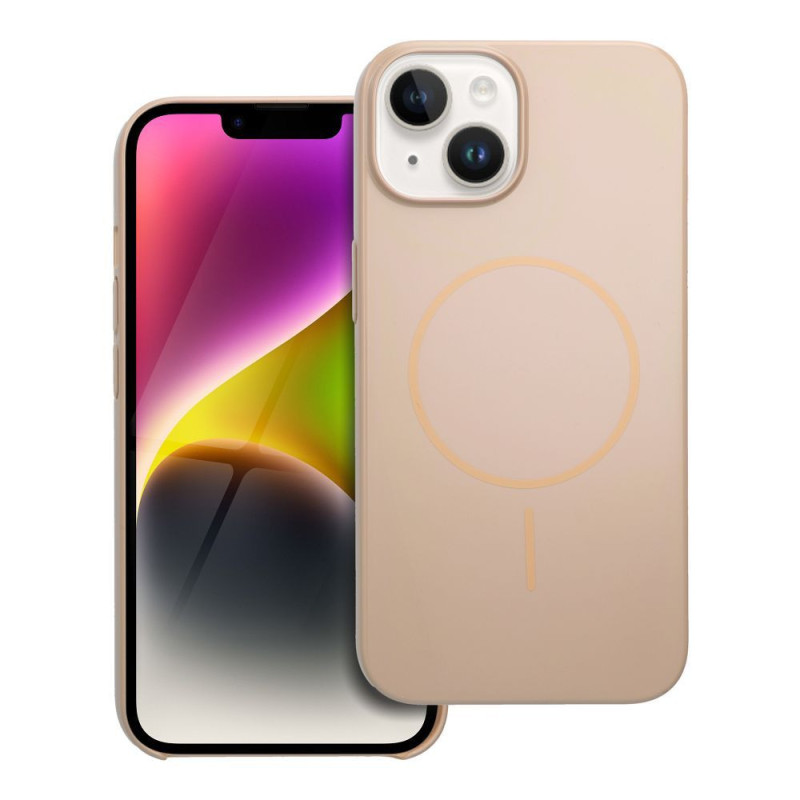 Glossy Mag Cover compatible with MagSafe for IPHONE 13 / 14 desert gold