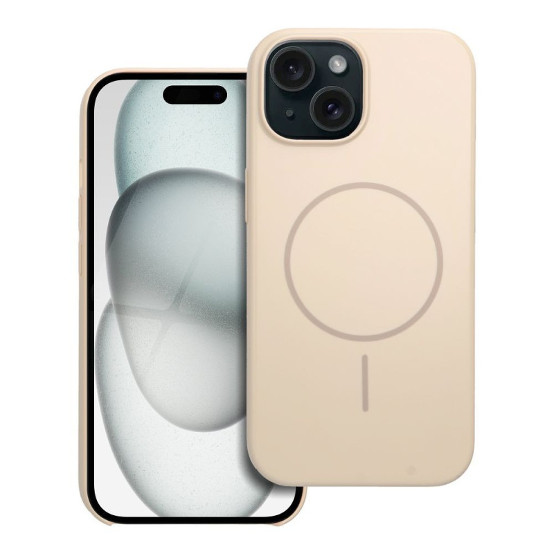 Glossy Mag Cover compatible with MagSafe for IPHONE 15 white