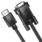 Cable HDMI to VGA Hoco HD 1080p 2 m US12 black Cable HDMI to VGA Hoco HD 1080p 2 m US12 black