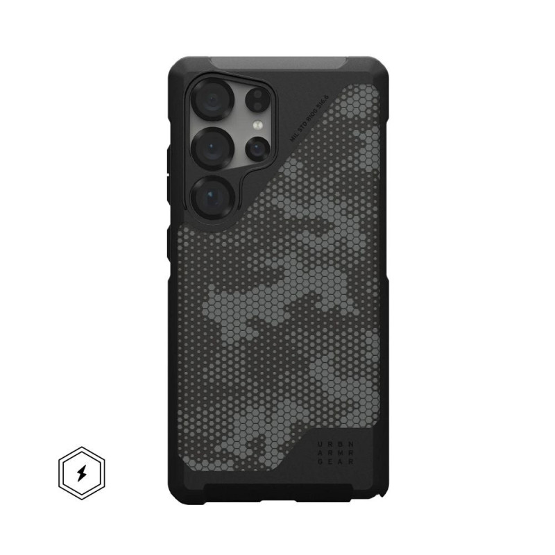 UAG Urban Armor Gear case METROPOLIS LT MAGNET with built-in magnet for SAMSUNG S25 Ultra 5G micro hex camo graphite UAG Urban Armor Gear case METROPOLIS LT MAGNET with built-in magnet for SAMSUNG S25 Ultra 5G micro hex camo graphite