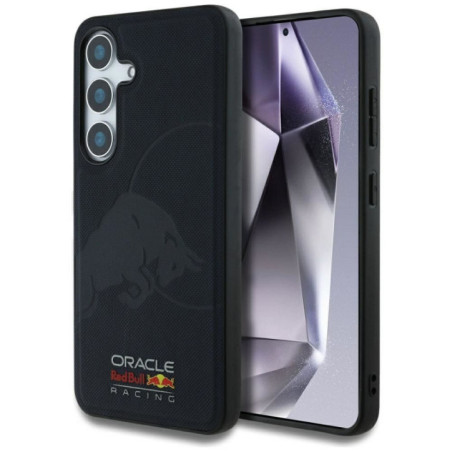 RED BULL futera┼é do SAMSUNG S25 RBHMS25S24PUBUFV (Magnetic Meshed PU W/ Debossed Bull) navy