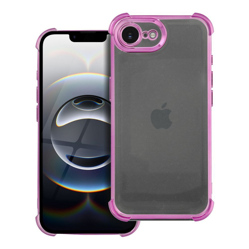 Case ANTISHOCK ELECTRO for IPHONE 16e (SE 4 2025) pink