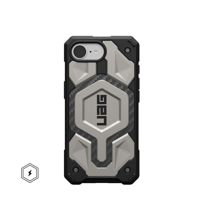 UAG Urban Armor Gear case MONARCH PRO compatible with MagSafe for IPHONE 16e titanium UAG Urban Armor Gear case MONARCH PRO compatible with MagSafe for IPHONE 16e titanium