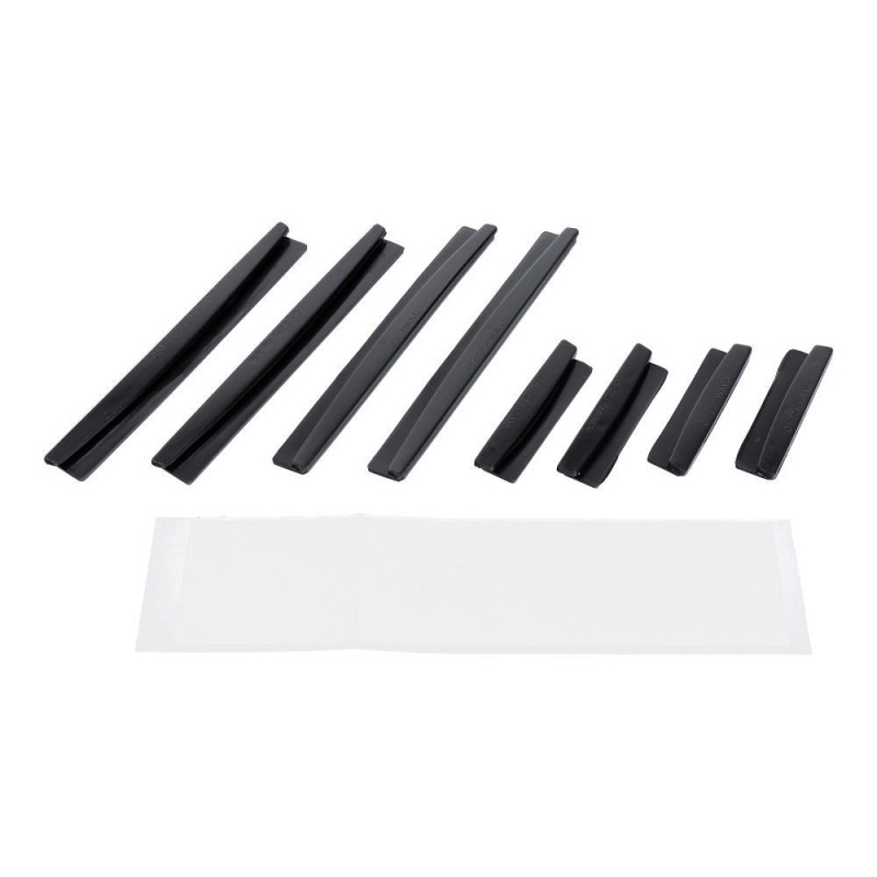 Car door edge protector 8 pcs black