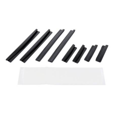 Car door edge protector 8 pcs black