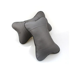 Car headrest pillow grey