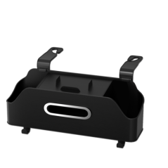 Car organizer for front seats with compartments OXFORD black